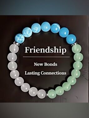 FRIENDSHIP - Natural stone beaded bracelet